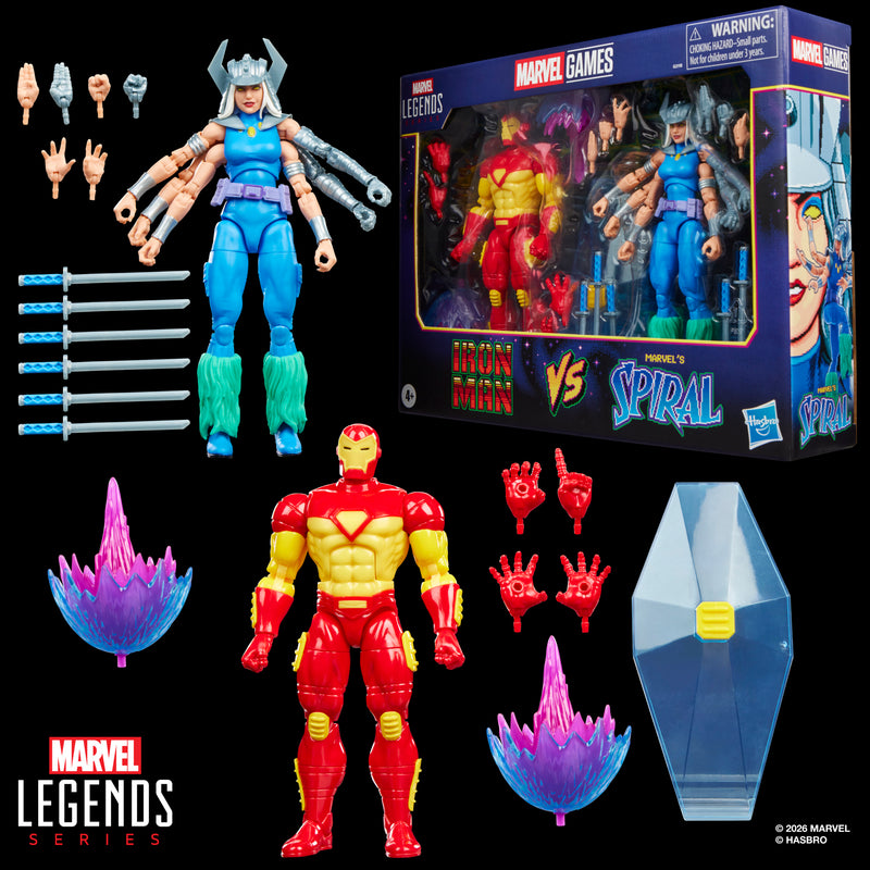 Marvel Legends Series Marvel Games Iron Man vs Marvel's Spiral (Preorder Nov 2026)