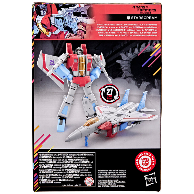 Transformers Studio Series Starscream MTMTE Collection The Transformers: The Movie Voyager Class Action Figure - Exclusive (Preorder Q3 2026)