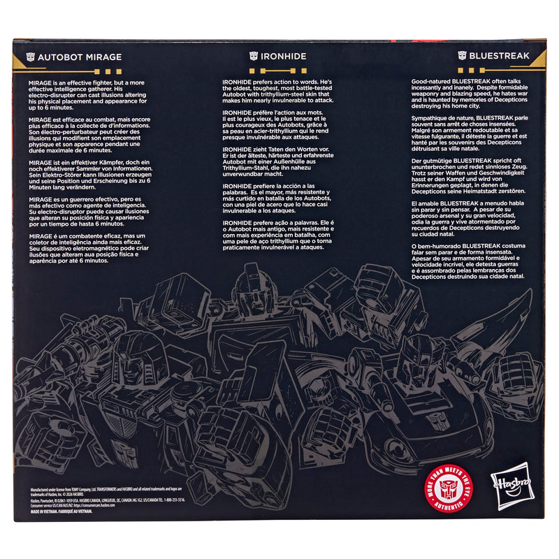 Transformers Age of the Primes Multipack Autobot Mirage, Ironhide, Bluestreak (Preorder Nov 2026) - Collectables > Action Figures > toys -  Hasbro