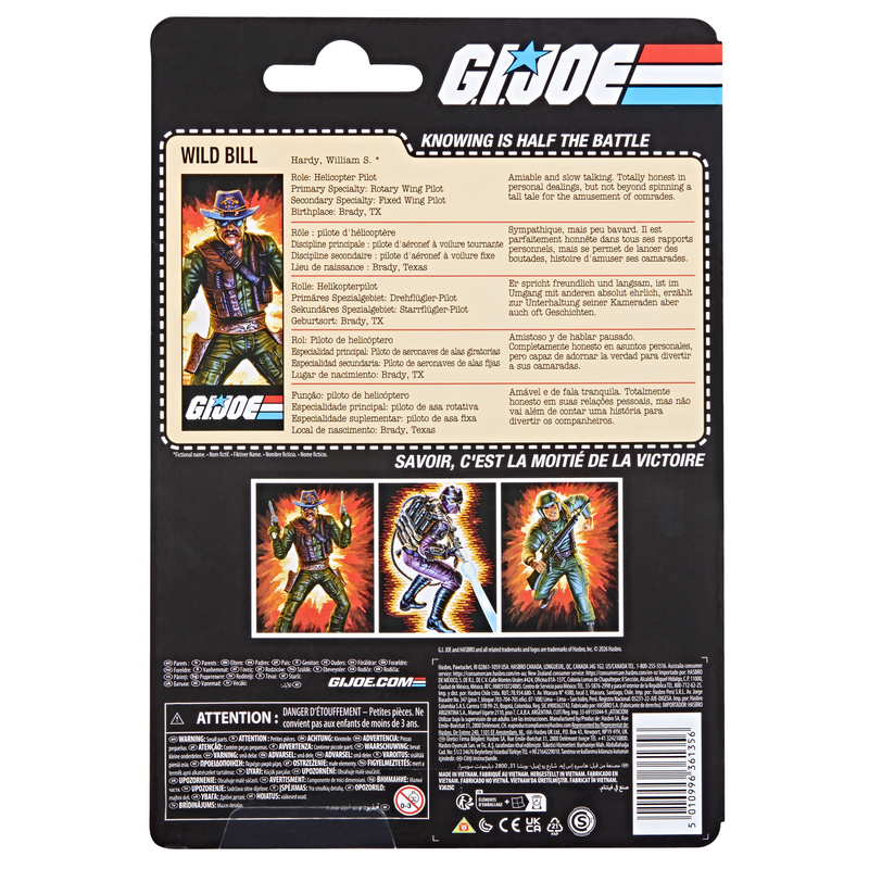 G.I. Joe Classified Series Retro Cardback William "Wild Bill" Hardy (Preorder Jul 2026) - Collectables > Action Figures > toys -  Hasbro