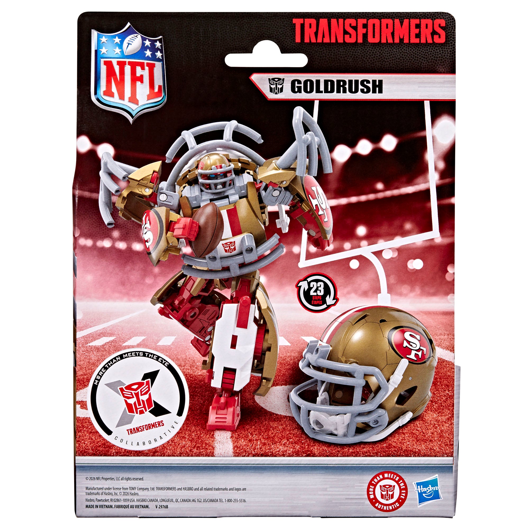 Transformers NFL San Francisco 49ers Goldrush (Preorder Aug 2026) — Toy ...