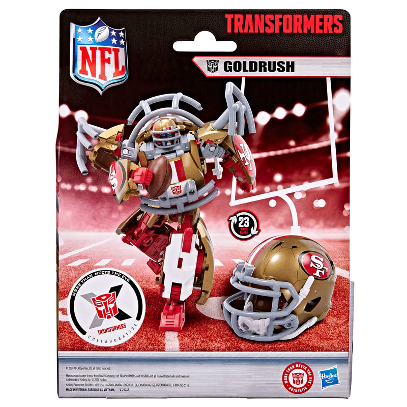 Transformers NFL San Francisco 49ers Goldrush (Preorder Aug 2026) - Collectables > Action Figures > toys -  Hasbro