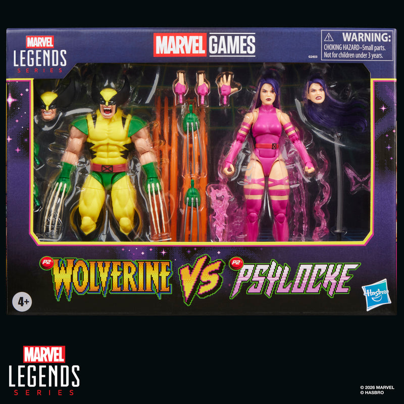 Marvel Legends Series Marvel Games Wolverine vs Psylocke (preorder Dec 2026)