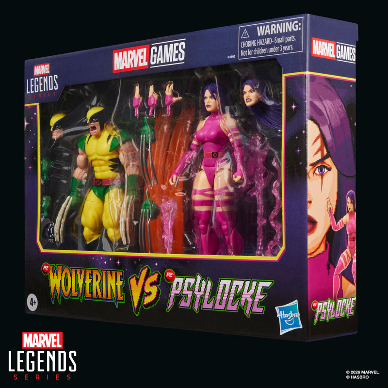 Marvel Legends Series Marvel Games Wolverine vs Psylocke (preorder Dec 2026)