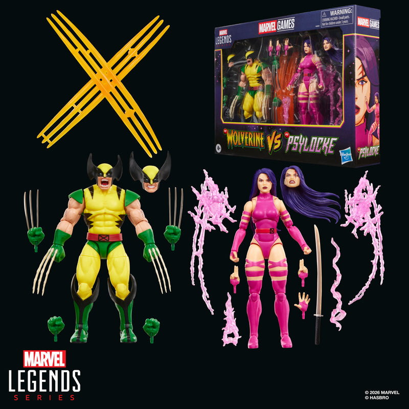 Marvel Legends Series Marvel Games Wolverine vs Psylocke (preorder Dec 2026)
