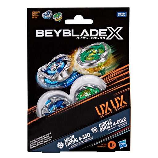 Beyblade X Circle Ghost 4-60LR UX & Hack Viking 4-55O UX Dual Pack Set - Collectables > Action Figures > toys -  Hasbro