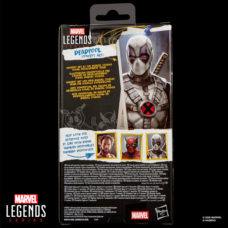 Marvel Legends Series Deadpool (Concept Art) (Preorder Oct 2026)