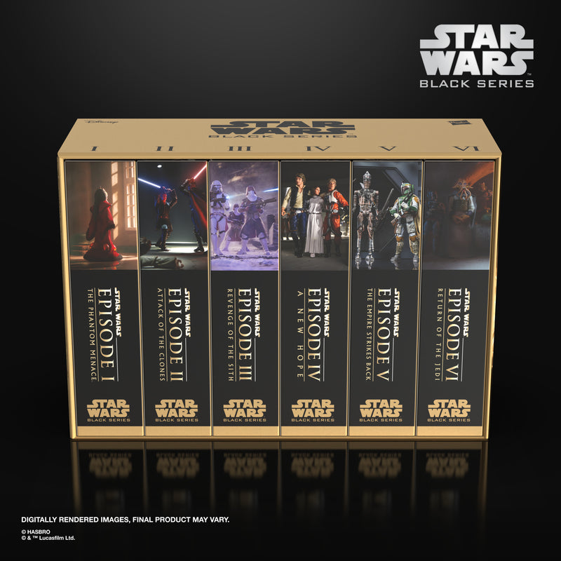 Star Wars Black Series VHS Set Saga Collection Multipack - Exclusive (Preorder Apr 2027)