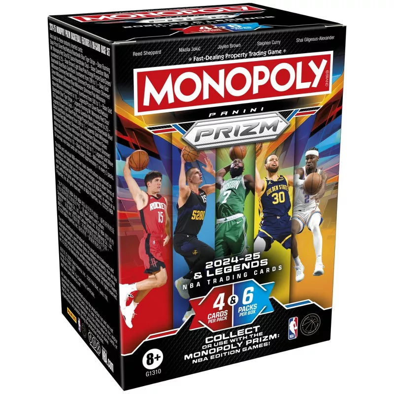 Monopoly Prizm: 2024-25 & Legends NBA Trading Cards Booster Box Booster Pack - Card Games > Collectables > TCG > CCG -  Hasbro
