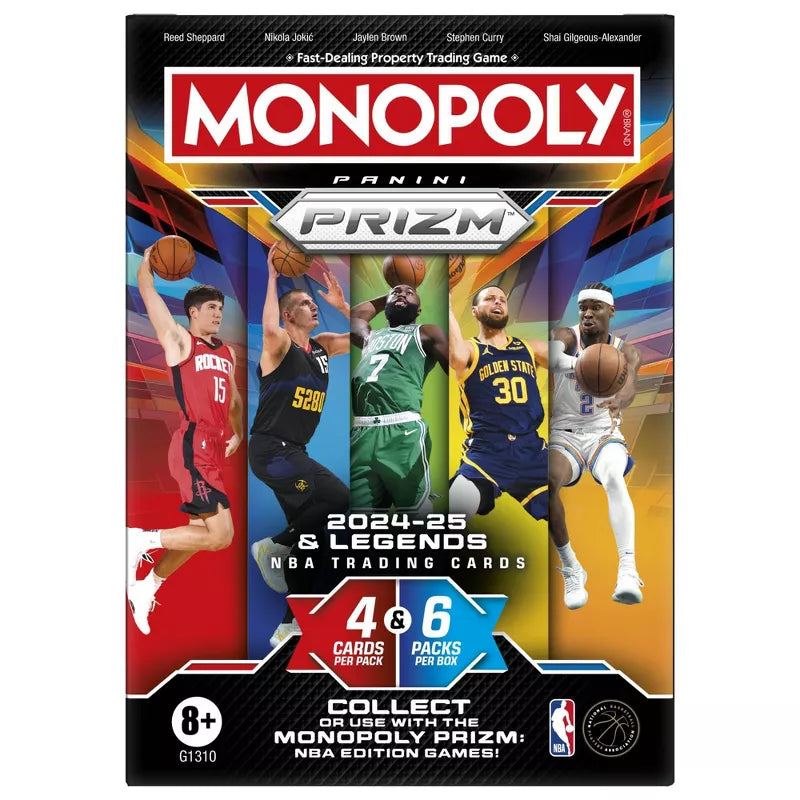 Monopoly Prizm: 2024-25 & Legends NBA Trading Cards Booster Box Booster Pack - Card Games > Collectables > TCG > CCG -  Hasbro