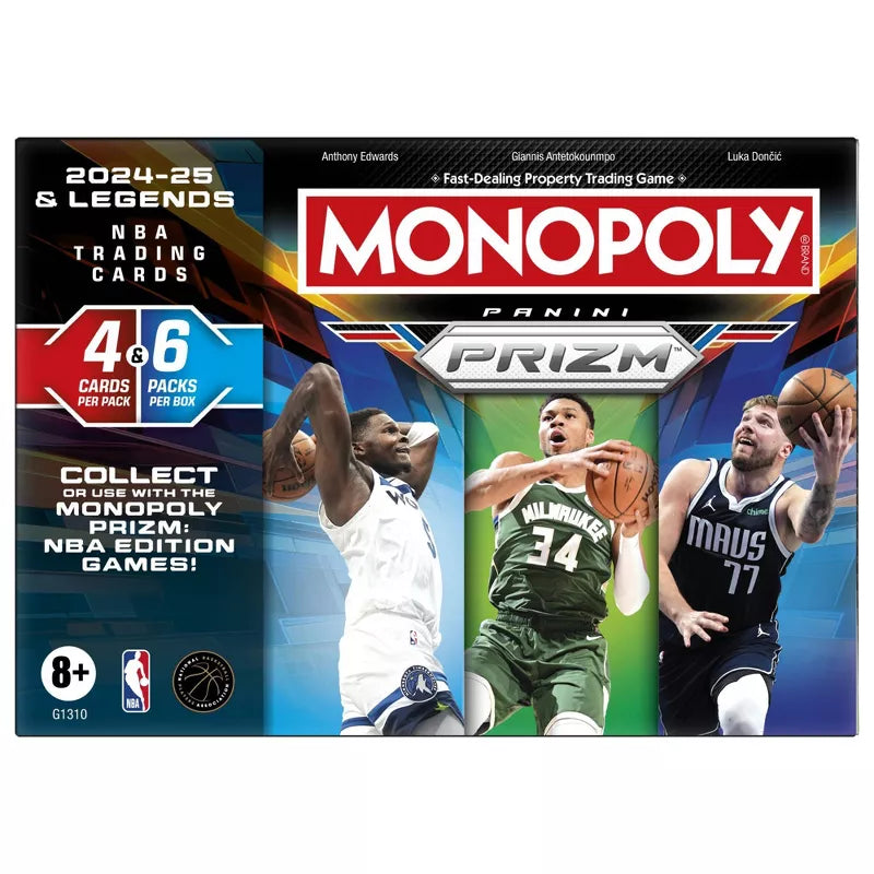 Monopoly Prizm: 2024-25 & Legends NBA Trading Cards Booster Box Booster Pack - Card Games > Collectables > TCG > CCG -  Hasbro