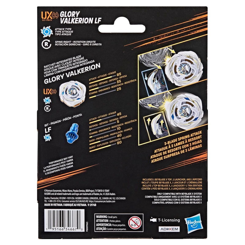 Beyblade X Glory Valkerion LF UX Infinity Starter Pack