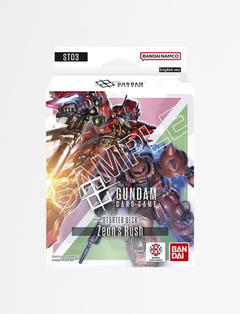 GUNDAM CG ST-03 ZEON'S RUSH STARTER DECK (preorder July) - Card Games > Collectables > TCG > CCG -  Bandai
