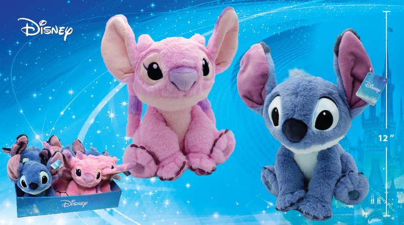 DISNEY STITCH & ANGEL SOFT MEDIUM PLUSH - plush -  disney