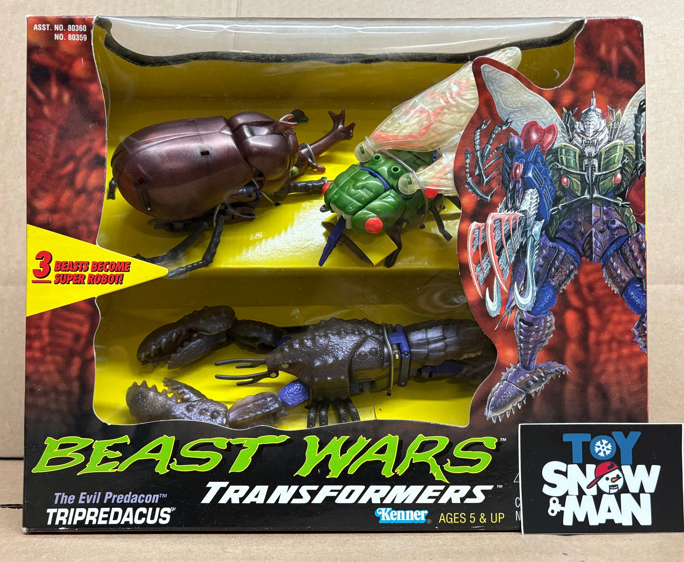 Kenner Transformers Beast Wars Evil Predacon Tripredacus Ultra Class a ...