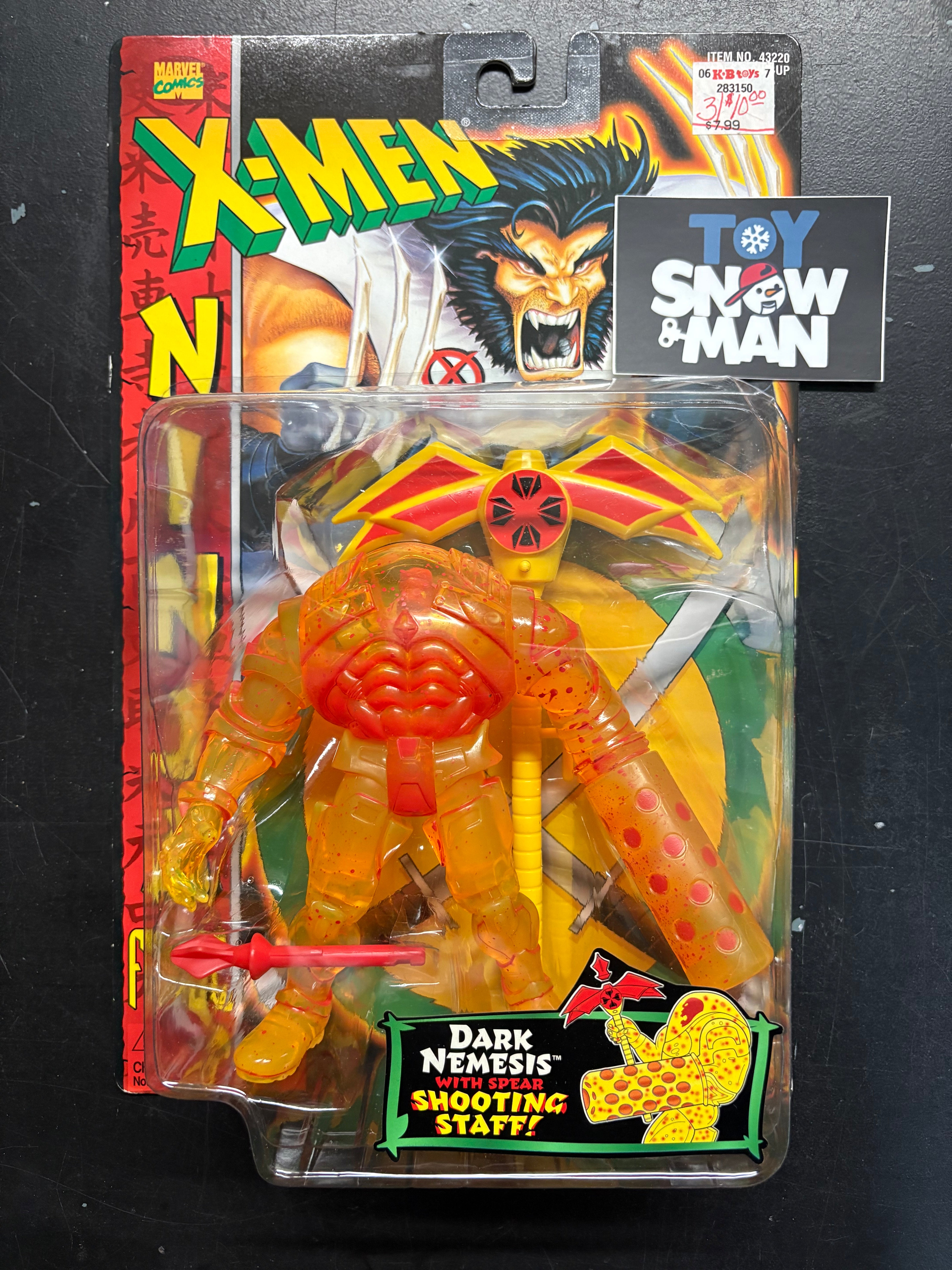 ToyBiz Marvel X-Men Ninja Force Dark Nemesis with Spear Shooting