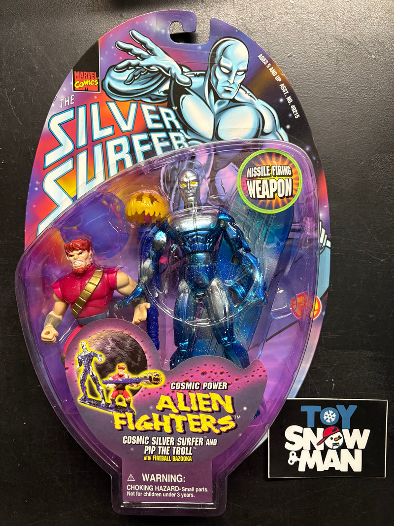 The Silver Surfer Cosmic Power Surfer And Pip The Troll