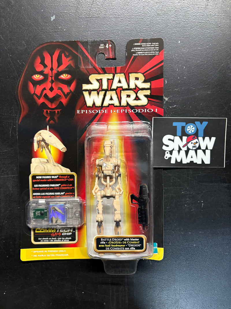 Star Wars Episode 1 Collection 1 CommTech Battle Droid "speaks in French only"