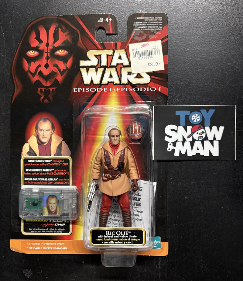 Star Wars Episode I Ric Olié "speaks in French only"