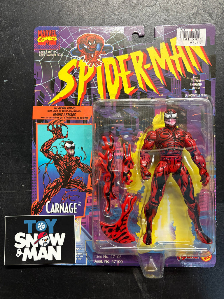 1994 Toy Biz Spider-Man The Animated Series Carnage — Toy Snowman
