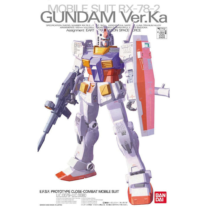 MG - 1/100 - RX-78-2 Gundam Ver.Ka - Model Kit > Collectable > Gunpla > Hobby -  Bandai