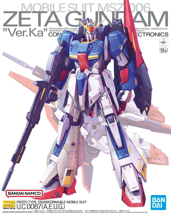 MG 1/100 ZETA GUNDAM Ver.Ka - Model Kit > Collectable > Gunpla > Hobby -  Bandai