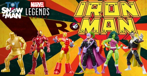 Marvel Legends - Retro Iron Man Wave - Set of 6 (preorder Q3) - Collectables > Action Figures > toys -  Hasbro