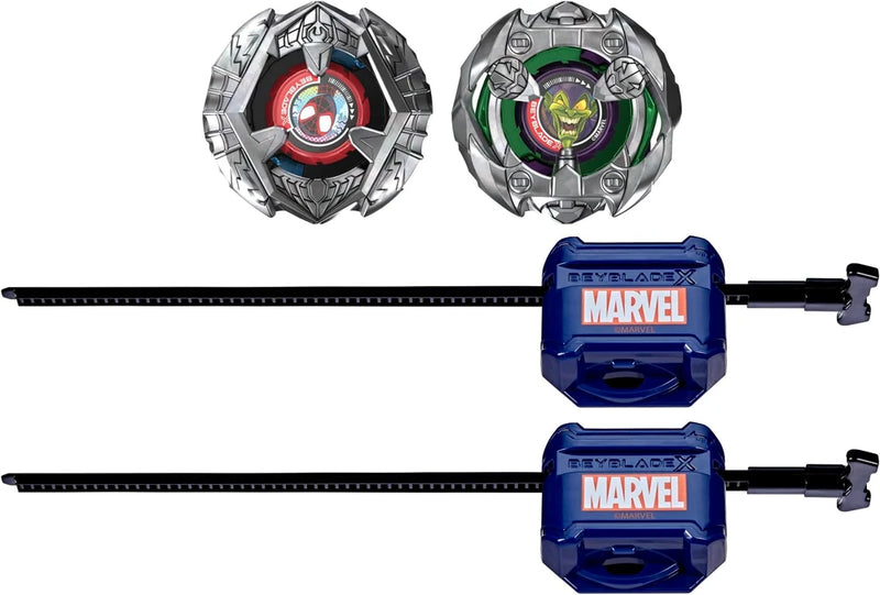 Beyblade X Marvel Collab Miles Morales 1-60GN vs. Green Goblin 9-80HT Multipack - Collectables > Action Figures > toys -  Hasbro