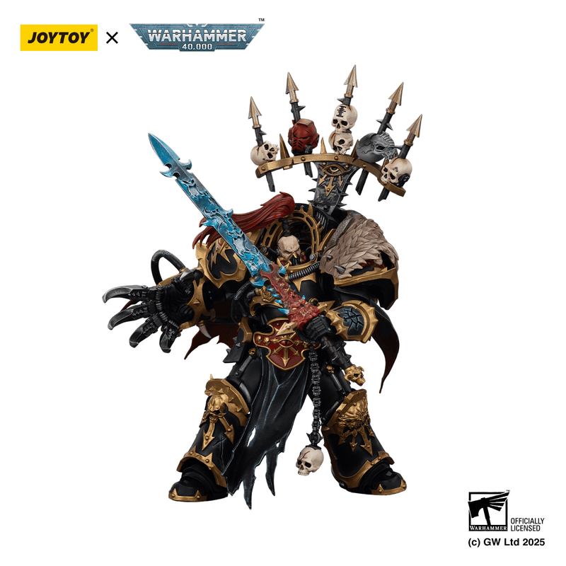 JoyToy - Warhammer 40k - Chaos - Black Legion -  Abaddon the Despoiler with Drach'nyen and the Talon of Horus ( Preorder Q2 2026)