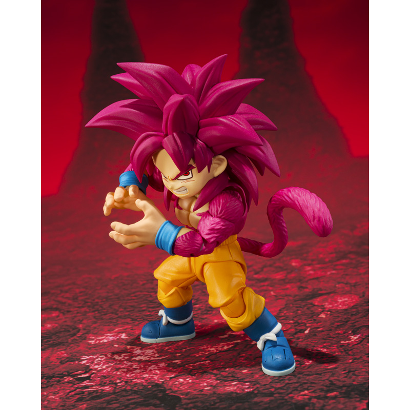Dragon Ball Daima - S.H.Figuarts - Super Saiyan 4 Goku (Mini) - Exclusive - Collectables > Action Figures > toys -  Bandai