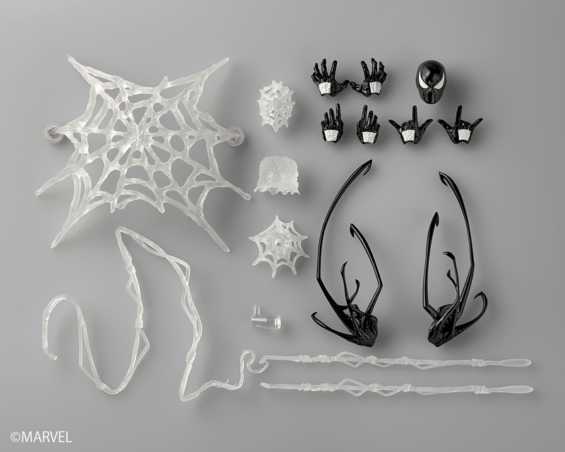 Marvel Comics - Amazing Yamaguchi Revoltech NR147 - Symbiote Suit Spider-Man (Reissue) (Preorder Q2 2027)