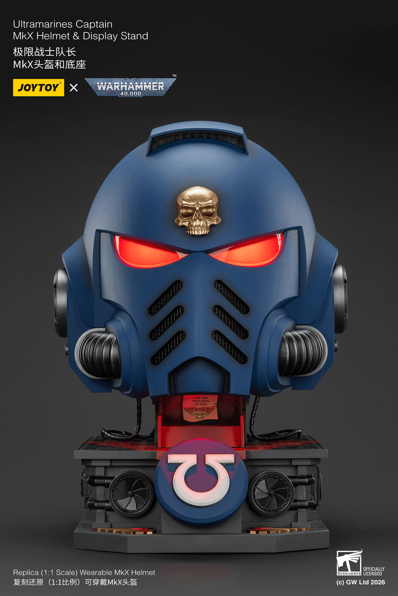 JOYTOY - Ultramarines Captain MkX Helmet & Display Stand (Preorder Q3 2026) - Action & Toy Figures -  Joy Toy