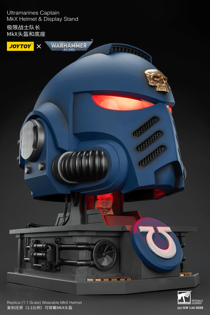 JOYTOY - Ultramarines Captain MkX Helmet & Display Stand (Preorder Q3 2026) - Action & Toy Figures -  Joy Toy