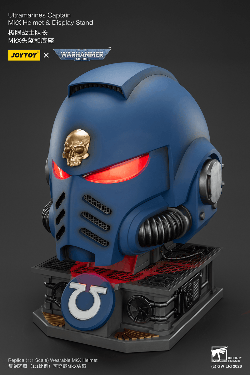 JOYTOY - Ultramarines Captain MkX Helmet & Display Stand (Preorder Q3 2026) - Action & Toy Figures -  Joy Toy