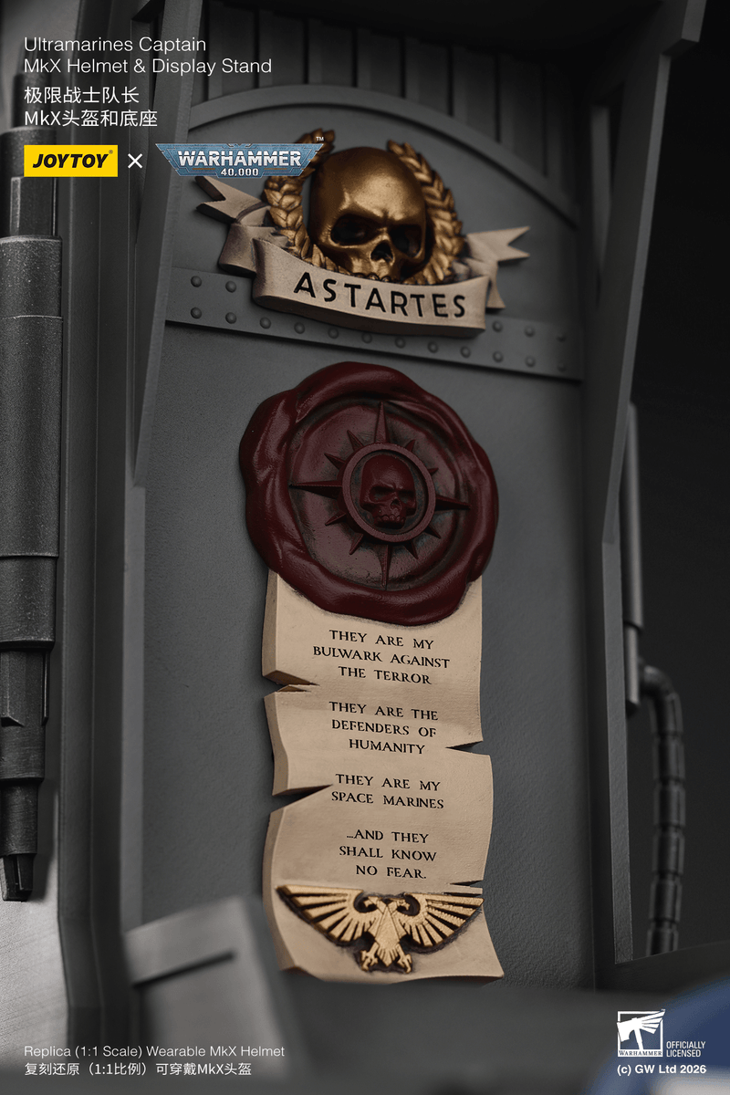 JOYTOY - Ultramarines Captain MkX Helmet & Display Stand (Preorder Q3 2026) - Action & Toy Figures -  Joy Toy