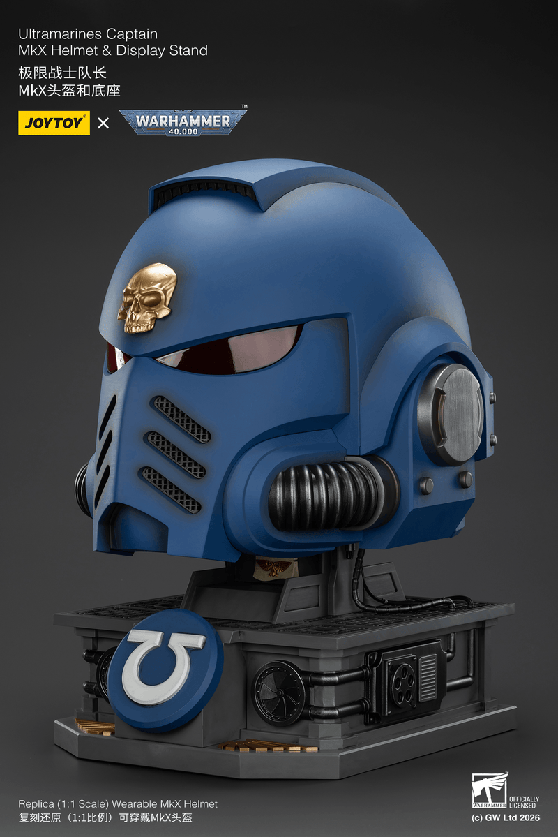 JOYTOY - Ultramarines Captain MkX Helmet & Display Stand (Preorder Q3 2026) - Action & Toy Figures -  Joy Toy