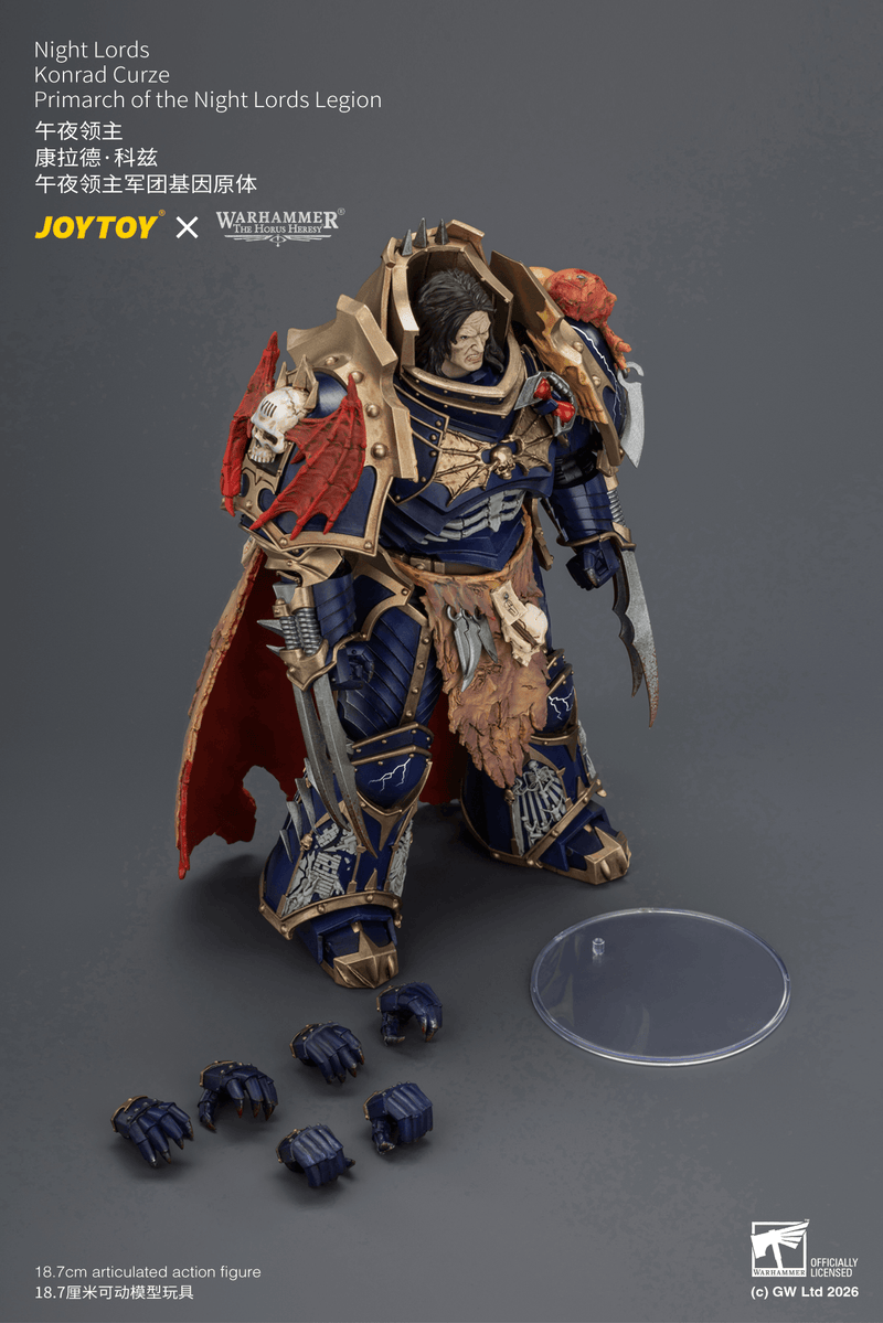 JoyToy - Warhammer: The Horus Heresy - Night Lords Konrad Curze Primarch of the Night Lords Legion (Preorder Q4 2026)