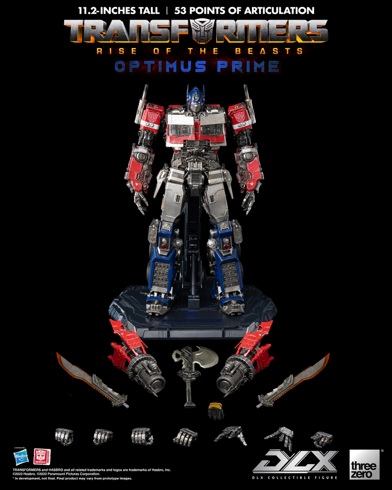 Three Zero - Transformers: Rise of the Beasts - DLX Optimus Prime (preorder Q1 2024) - Collectables > Action Figures > toys -  ThreeZero