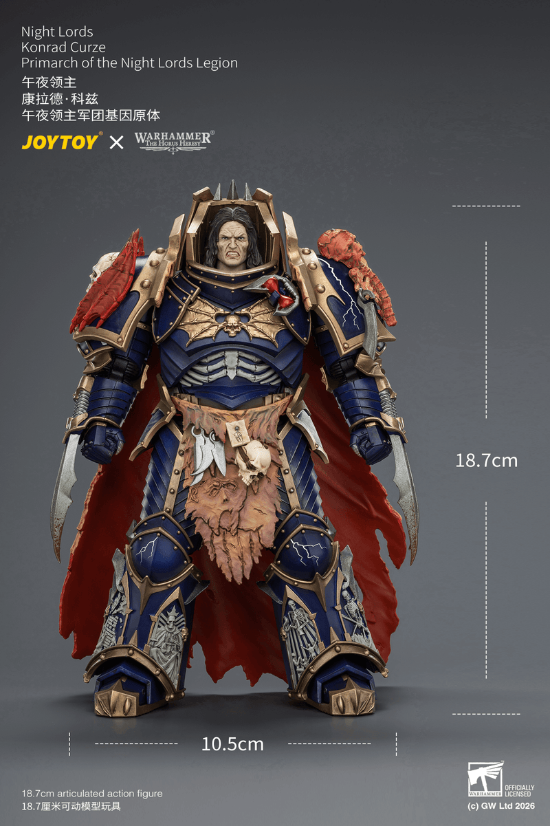 JoyToy - Warhammer: The Horus Heresy - Night Lords Konrad Curze Primarch of the Night Lords Legion (Preorder Q4 2026)