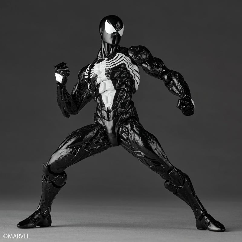 Marvel Comics - Amazing Yamaguchi Revoltech NR147 - Symbiote Suit Spider-Man (Reissue) (Preorder Q2 2027)