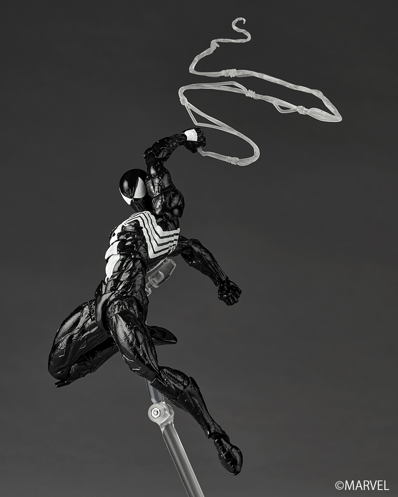 Marvel Comics - Amazing Yamaguchi Revoltech NR147 - Symbiote Suit Spider-Man (Reissue) (Preorder Q2 2027)