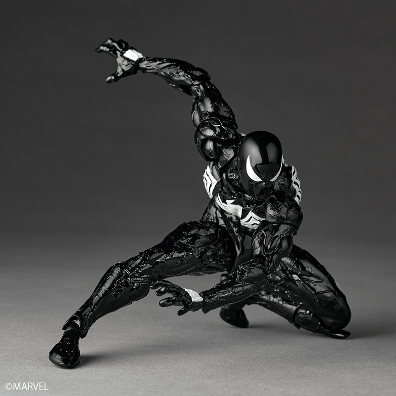 Marvel Comics - Amazing Yamaguchi Revoltech NR147 - Symbiote Suit Spider-Man (Reissue) (Preorder Q2 2027)