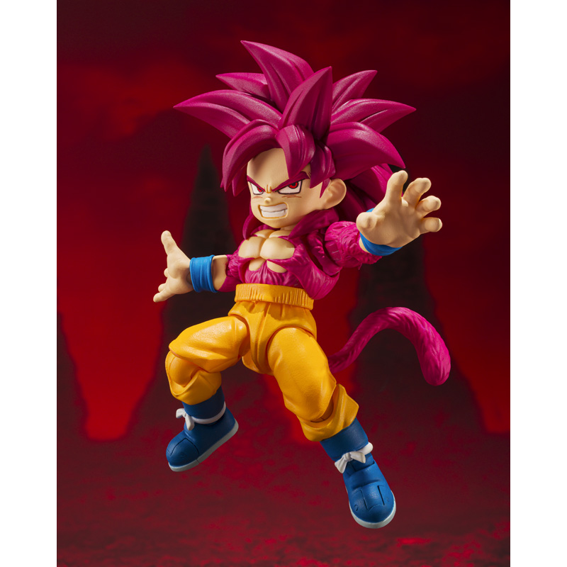 Dragon Ball Daima - S.H.Figuarts - Super Saiyan 4 Goku (Mini) - Exclusive - Collectables > Action Figures > toys -  Bandai