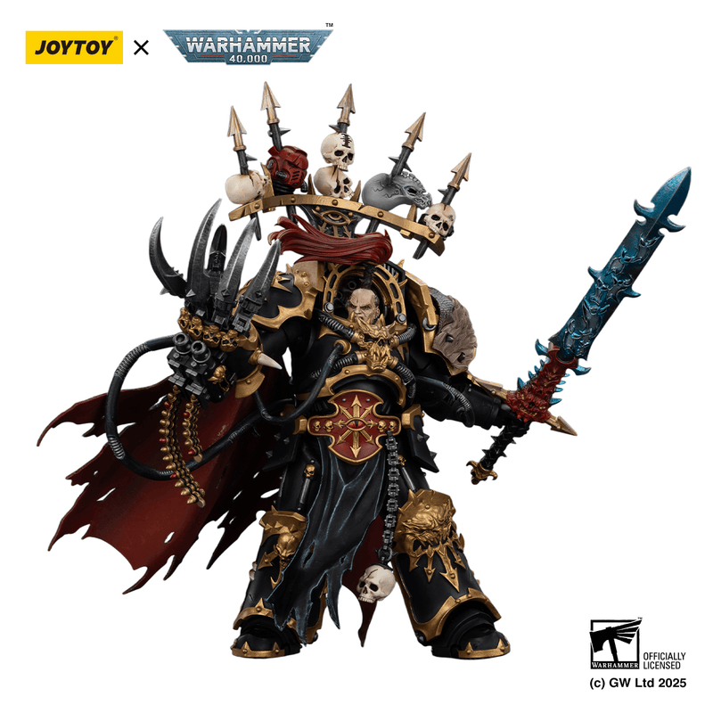 JoyToy - Warhammer 40k - Chaos - Black Legion -  Abaddon the Despoiler with Drach'nyen and the Talon of Horus ( Preorder Q2 2026)