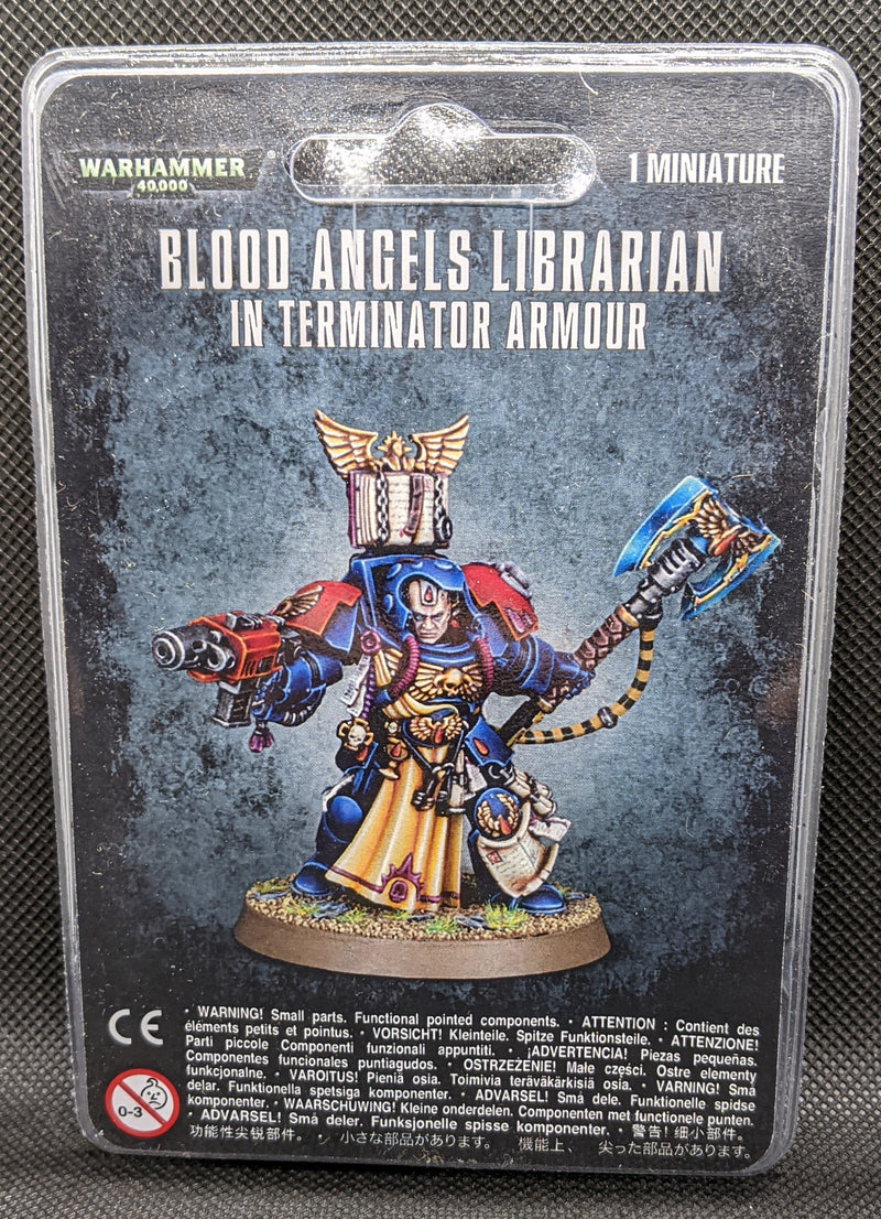 Warhammer 40,000 - Blood Angels - Librarian in Terminator Armour - Miniature -  Games Workshop