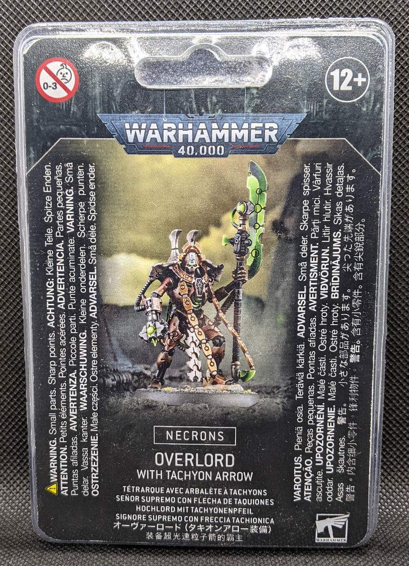 Warhammer 40,000 - Necrons - Overlord with Tachyon Arrow - Miniature -  Games Workshop