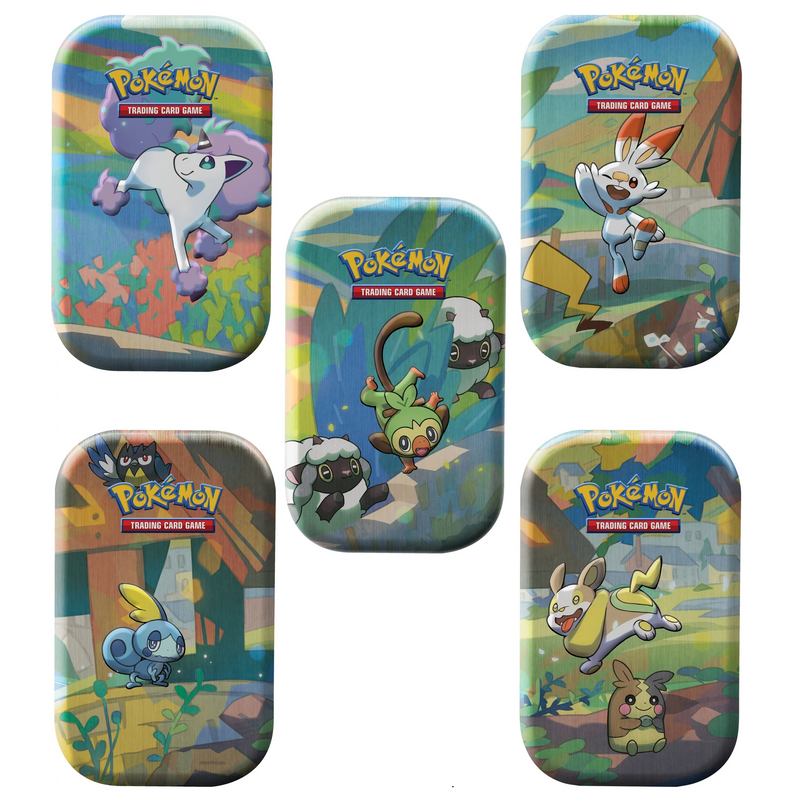 Pokémon TCG - Galar Pals Mini Tin - Full Set (5 Tins) - Card Games > Collectables > TCG > CCG -  Pokemon TCG
