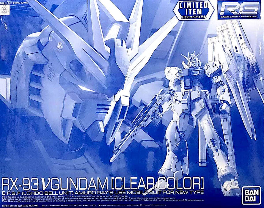 RG 1/144 RX-93 nu Gundam [Clear Color] - Exclusive — Toy Snowman