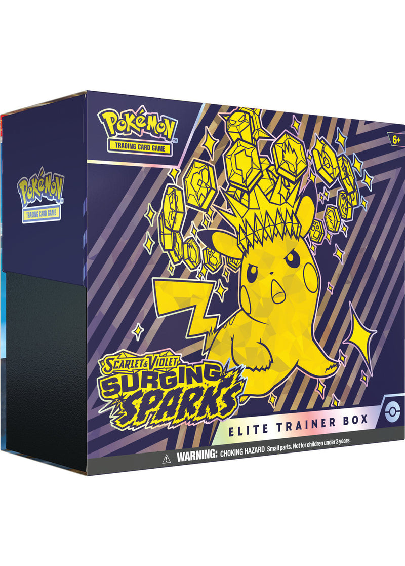 Pokémon TCG: Scarlet & Violet - Surging Sparks - Elite Trainer Box - Card Games -  Pokemon TCG