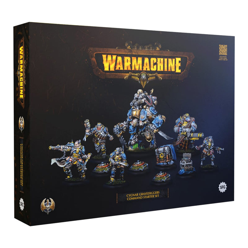 Warmachine - Cygnar Gravediggers - Command Starter - Miniature -  Steamforged Games
